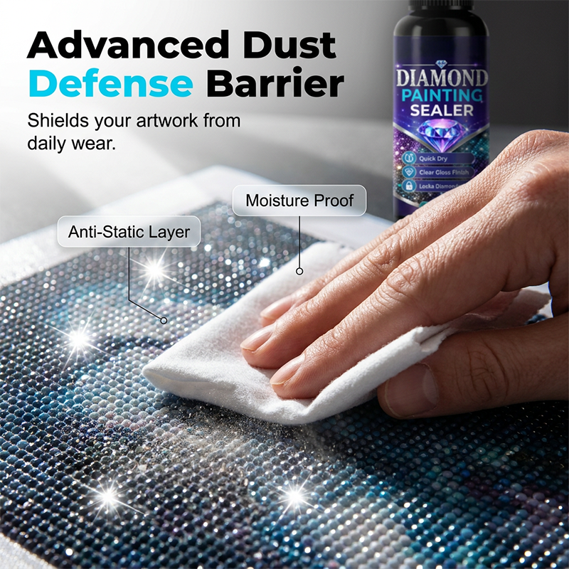 ⚡⚡⚡LAST 44 PCS LEFT!!! 💎✨ Diamond art sealer – locks beads, glossy finish, dries fast & lasts