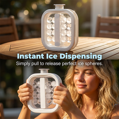 🧊 Ultimate 2-in-1 Portable Ice Ball Maker Kettle | Spill-Proof, Odor-Free & Easy Release Pop-Up Ice Mold ✨