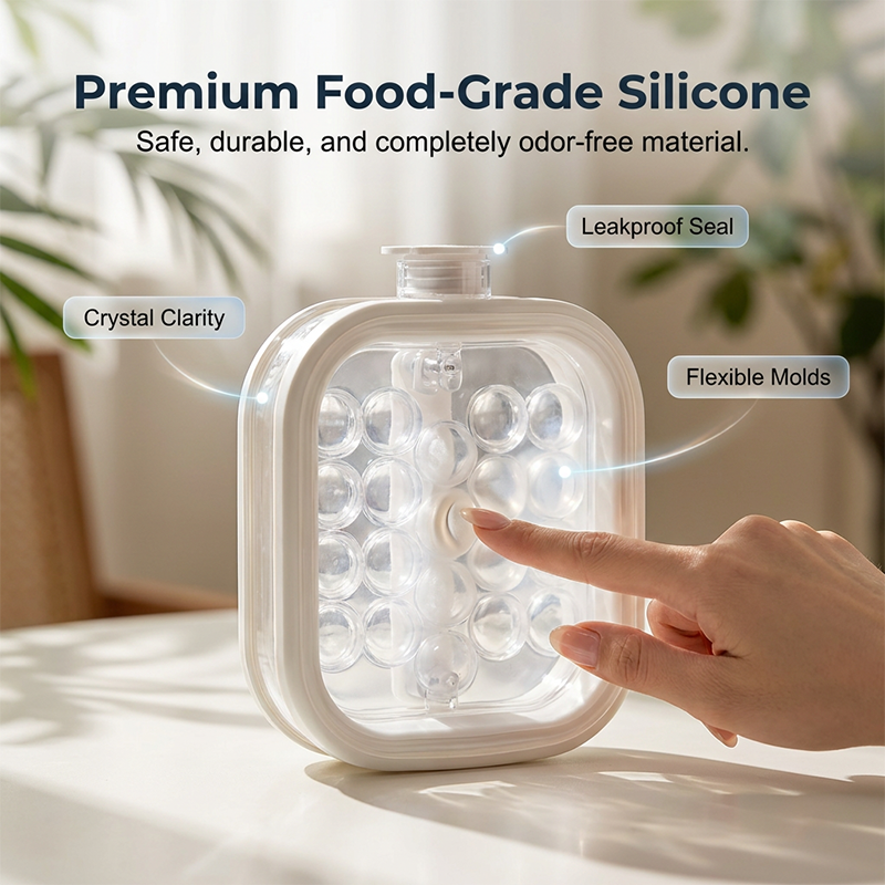🧊 Ultimate 2-in-1 Portable Ice Ball Maker Kettle | Spill-Proof, Odor-Free & Easy Release Pop-Up Ice Mold ✨