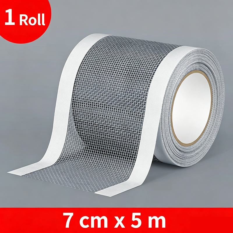 🛠️ Ultimate Fix | Heavy Duty Fiberglass Mesh Repair Tape - Instantly Mend Rips & Tears in Seconds!