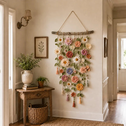 🌸LAST DAY SPECIAL PRICE ONLY $ 24.99!!⚡50K+ SOLD!!🌸Crochet Flower Wall Hanging Decor