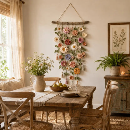 🌸LAST DAY SPECIAL PRICE ONLY $ 24.99!!⚡50K+ SOLD!!🌸Crochet Flower Wall Hanging Decor