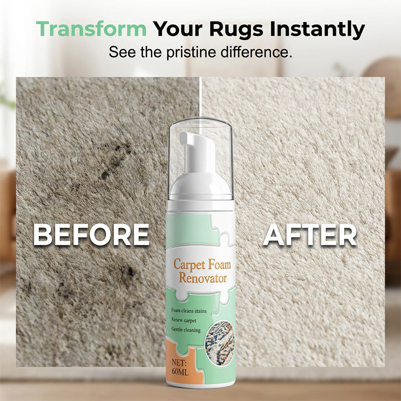 🔥Waterless Carpet Foam Stain Remover with Towel