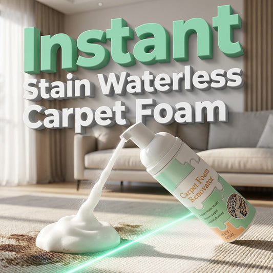 ⚡⚡⚡LAST 44 PCS LEFT!!! 🔥Waterless Carpet Foam Stain Remover with Towel