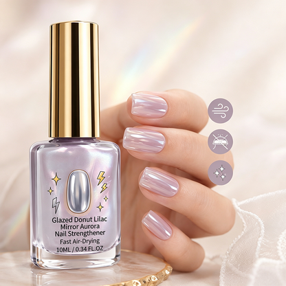 🔥Last Day Buy 1 Get 1 Free $9.99Each🔥💜✨Lilac Glossy Mirror Nail Strengthener