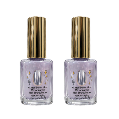 🔥Last Day Buy 1 Get 1 Free $9.99Each🔥💜✨Lilac Glossy Mirror Nail Strengthener