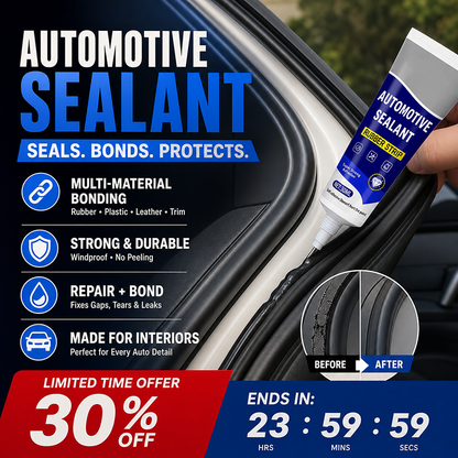 🔥Last Day Buy 1 Get 1 Free $9.99 Each🔥 Car Door Rubber Sealant Adhesive – 2‑In‑1 Seal & Bond Automotive Repair Glue, Fixes Rubber Strip Gaps, Tears & Loose Trim for Car Interior Parts