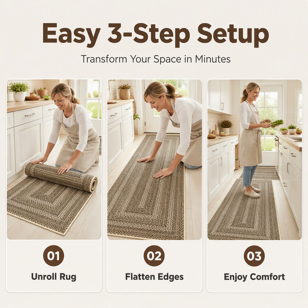 ⚡⚡⚡LAST 44 PCS LEFT!!! 📢📢50% OFF !! ⏰Elegant Woven Runner Rug