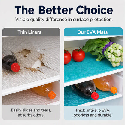 ⚡⚡⚡LAST 44 PCS LEFT!!! 🧊 50% OFF NOW! 🛡️ Waterproof Fridge Shelf Liners – Non-slip, easy-clean & food-safe – Keeps fridge shelves fresh & organized ✨