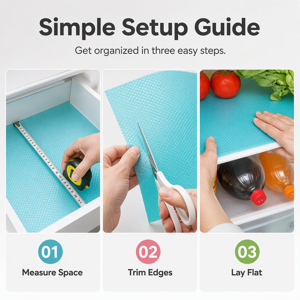 ⚡⚡⚡LAST 44 PCS LEFT!!! 🧊 50% OFF NOW! 🛡️ Waterproof Fridge Shelf Liners – Non-slip, easy-clean & food-safe – Keeps fridge shelves fresh & organized ✨