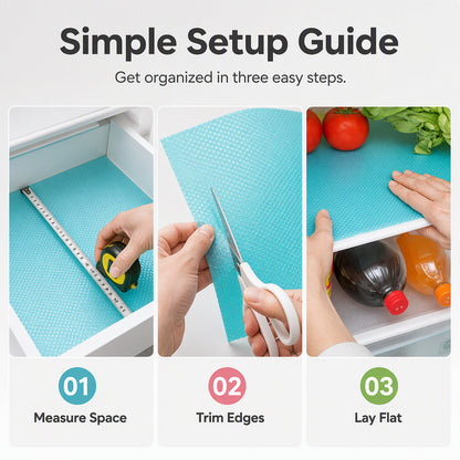 ⚡⚡⚡LAST 44 PCS LEFT!!! 🧊 50% OFF NOW! 🛡️ Waterproof Fridge Shelf Liners – Non-slip, easy-clean & food-safe – Keeps fridge shelves fresh & organized ✨