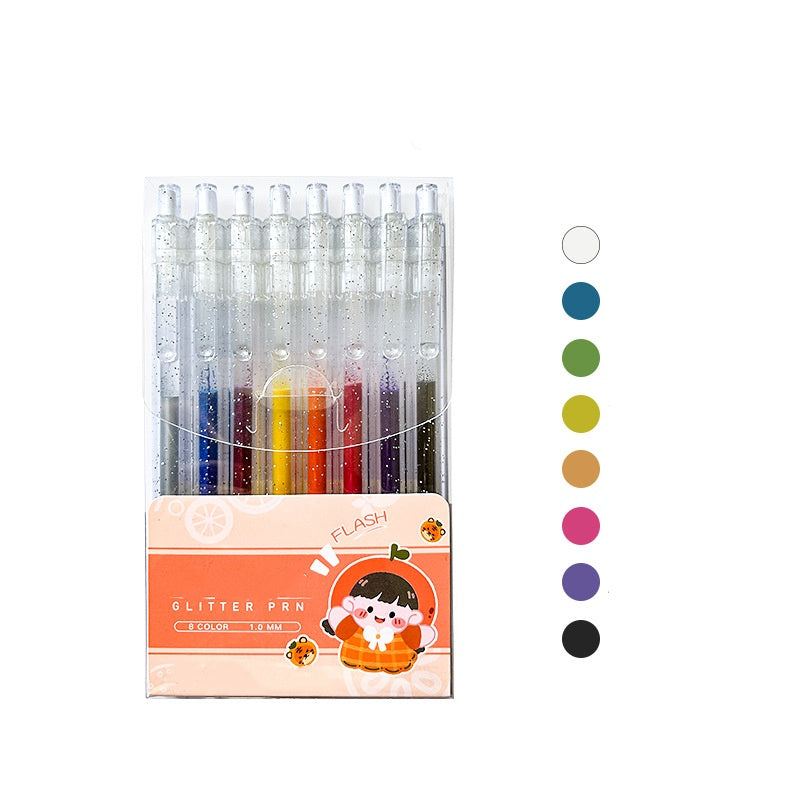 ⚡⚡⚡LAST 44 PCS LEFT!!! Retractable Glitter Gel Pen Set for Journaling & Drawing