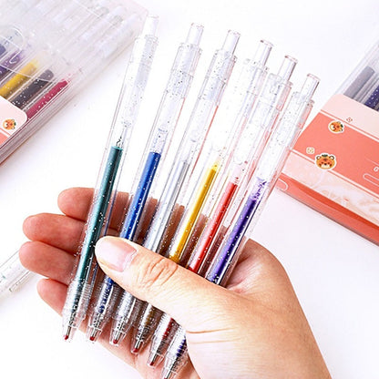 ⚡⚡⚡LAST 44 PCS LEFT!!! Retractable Glitter Gel Pen Set for Journaling & Drawing