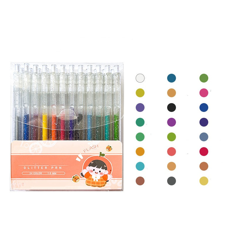 ⚡⚡⚡LAST 44 PCS LEFT!!! Retractable Glitter Gel Pen Set for Journaling & Drawing