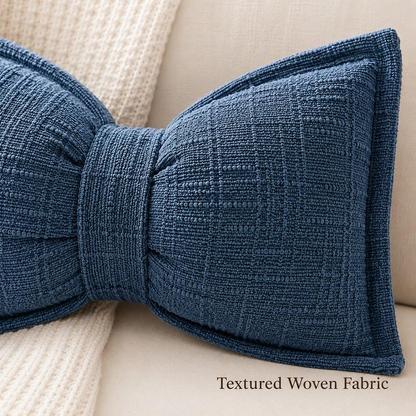 🔥HOT SALE 50% OFF🎁🎀Soft Chenille Bow-Shaped Throw Pillow