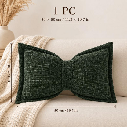 🔥HOT SALE 50% OFF🎁🎀Soft Chenille Bow-Shaped Throw Pillow