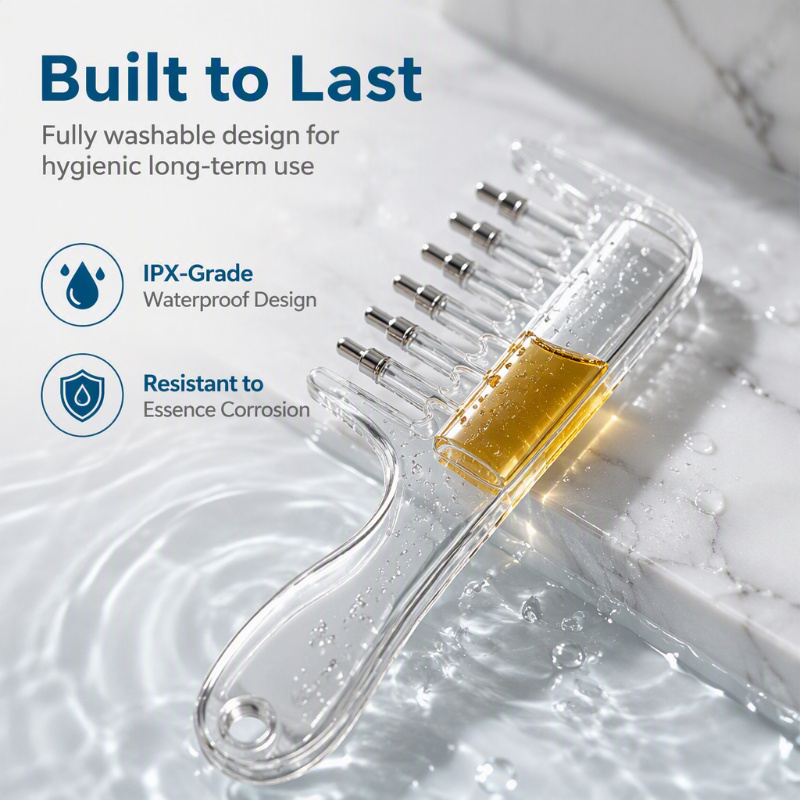⏰Last Day Buy 1 Get 1 Free $9.99 Each!!⏰Transparent Hair Oil Applicator Comb