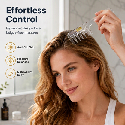 ⏰Last Day Buy 1 Get 1 Free $9.99 Each!!⏰Transparent Hair Oil Applicator Comb