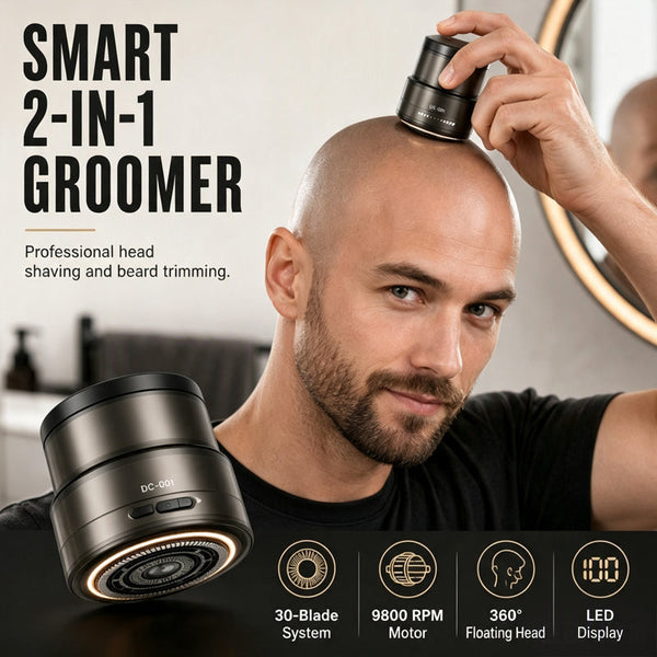⚡⚡⚡LAST 44 PCS LEFT!!! 2-in-1 Smart Electric Bald Head