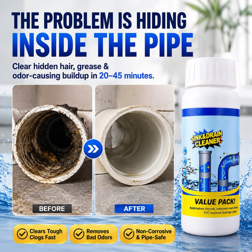 🔥LAST DAY 60% OFF 💥 Sink & Drain Cleaner – Instant Foam, Powerful Unclogging, Fresh & Clean.✨