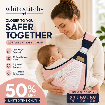 ⚡⚡⚡LAST 44 PCS LEFT!!! 👶 4-in-1 Breathable Baby Carrier – 0-36 Months, Front/Back/Facing In/Out – Hands-Free Comfort for Parent & Baby! ✨